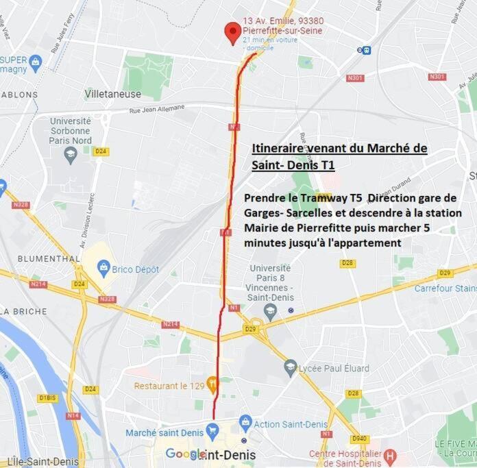 Studio rénové d'exception Aux Portes de Paris ! Pierrefitte-sur-Seine Extérieur photo